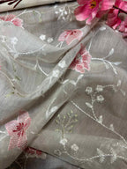 Dyeable Banarasi Handloom Mul Cotton Fabric ( 2.5 Mtr ) - Luxurion World