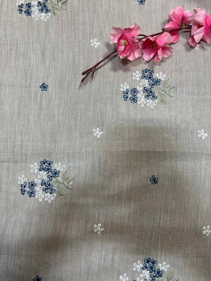 Dyeable Banarasi Handloom Mul Cotton Fabric ( 2.5 Mtr ) - Luxurion World