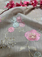 Dyeable Banarasi Handloom Mul Cotton Fabric ( 2.5 Mtr ) - Luxurion World