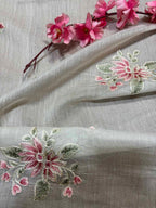 Dyeable Banarasi Handloom Mul Cotton Fabric ( 2.5 Mtr ) - Luxurion World