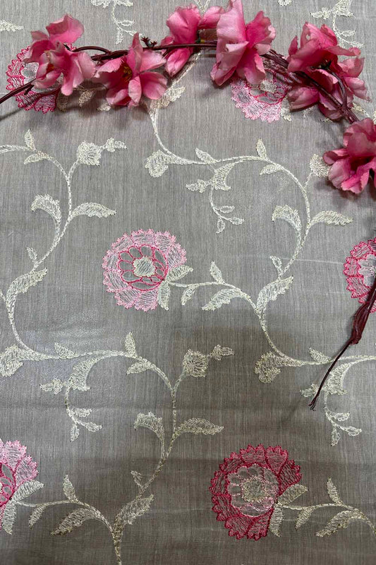 Dyeable Banarasi Handloom Mul Cotton Fabric ( 2.5 Mtr ) - Luxurion World