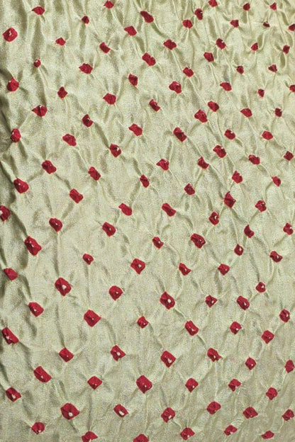 Soft and Elegant Bandhani Gajji Silk Fabric ( 6 Mtr ) - Luxurion World