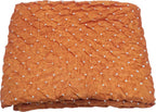 Vibrant Orange Bandhani Gajji Silk Fabric ( 6 Mtr ) - Luxurion World