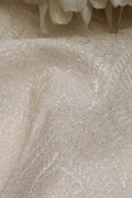 Dyeable Chikankari Embroidered Silk Fabric ( 2.5 Mtr ) - Luxurion World