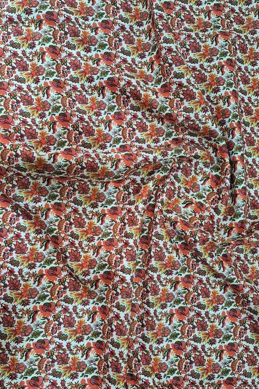 Vibrant Multicolor Digital Print on Pure Linen Fabric - Perfect for Summer Wear - Luxurion World
