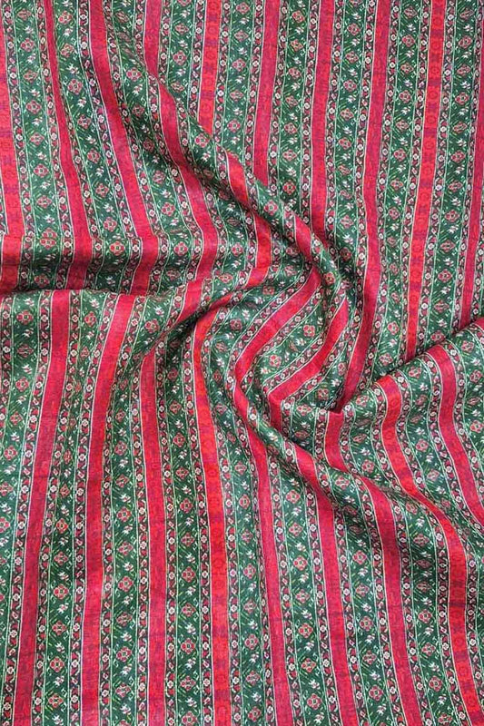 Green Linen Fabric: Eco-Friendly Digital Print for Sustainable Style - Luxurion World