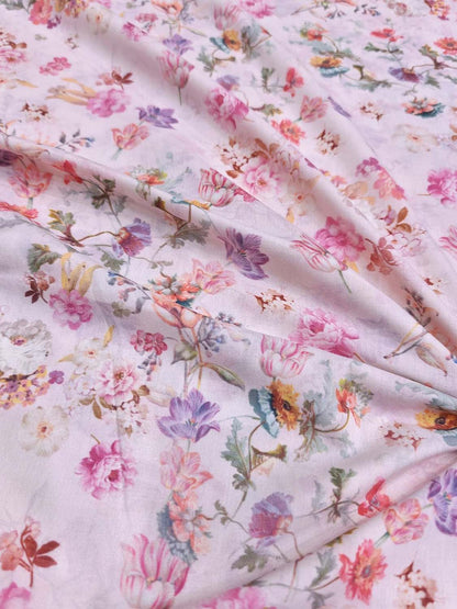 Pretty in Pink: Digital Printed Cotton Fabric - Luxurion World