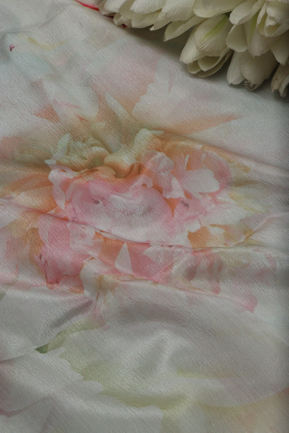 Multicolor Digital Printed Chinon Fabric ( 1 Mtr ) - Luxurion World