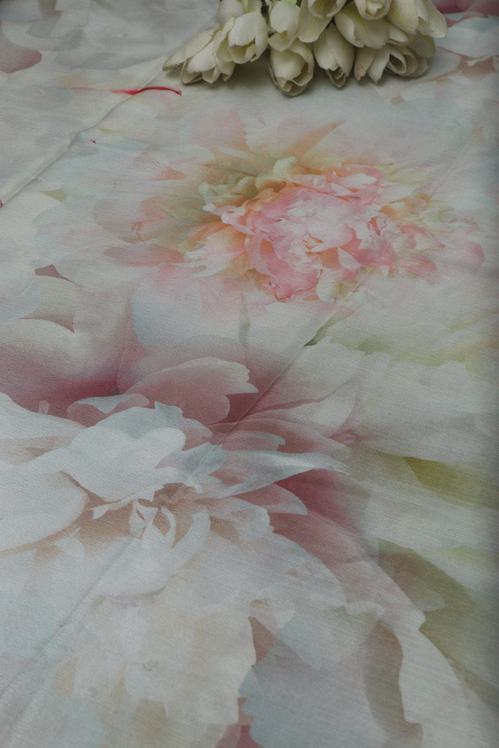 Multicolor Digital Printed Chinon Fabric ( 1 Mtr ) - Luxurion World