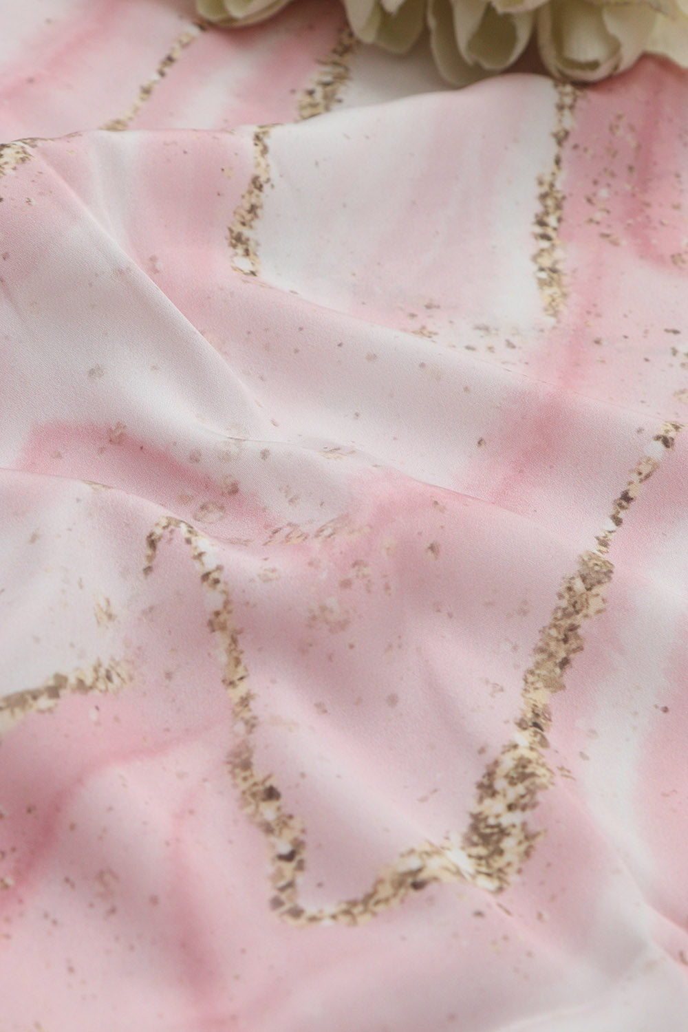 Pretty in Pink: Digital Printed Crepe Fabric ( 1 Mtr ) - Luxurion World