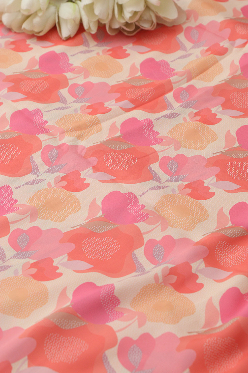 Multicolor Digital Printed Crepe Fabric ( 1 Mtr ) - Luxurion World