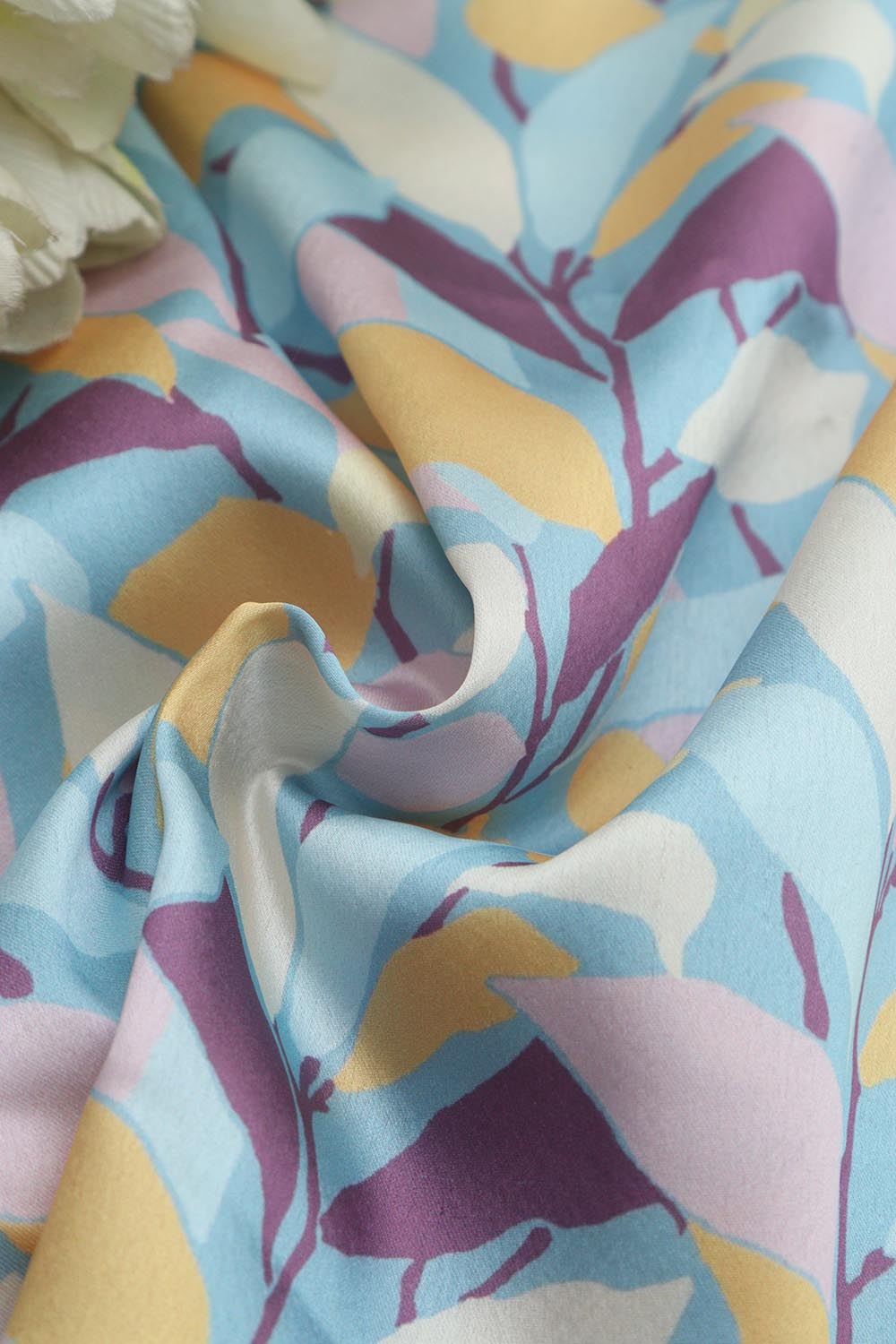 Multicolor Digital Printed Japan Satin Fabric ( 1 Mtr ) - Luxurion World