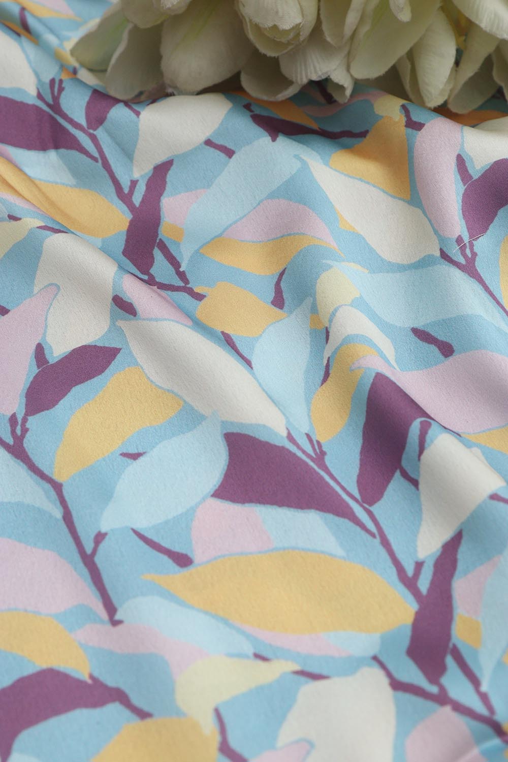 Multicolor Digital Printed Japan Satin Fabric ( 1 Mtr ) - Luxurion World