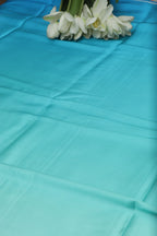 Blue Digital Printed Japan Satin Shaded Fabric ( 1 Mtr ) - Luxurion World