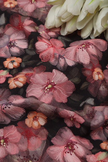 Multicolor Digital Printed Lycra Fabric ( 1 Mtr ) - Luxurion World