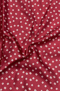 Maroon Bandhani Design Digital Printed Modal Satin Fabric - Luxurion World