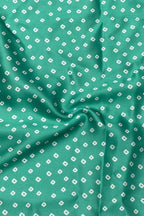 Blue Bandhani Modal Satin Fabric with Digital Print - Luxurion World