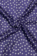 Blue Bandhani Modal Satin Fabric with Digital Print - Luxurion World