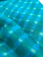 Blue Leheriya Tie N Dye Pure Tussar Silk Fabric ( 1 Mtr ) - Luxurion World