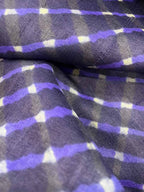 Purple Leheriya Tie N Dye Pure Tussar Silk Fabric ( 1 Mtr ) - Luxurion World