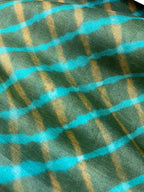 Green Leheriya Tie N Dye Pure Tussar Silk Fabric ( 1 Mtr ) - Luxurion World