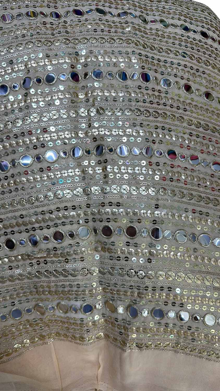 Sparkling Sequins Georgette Fabric for Trendy Looks - Luxurion World