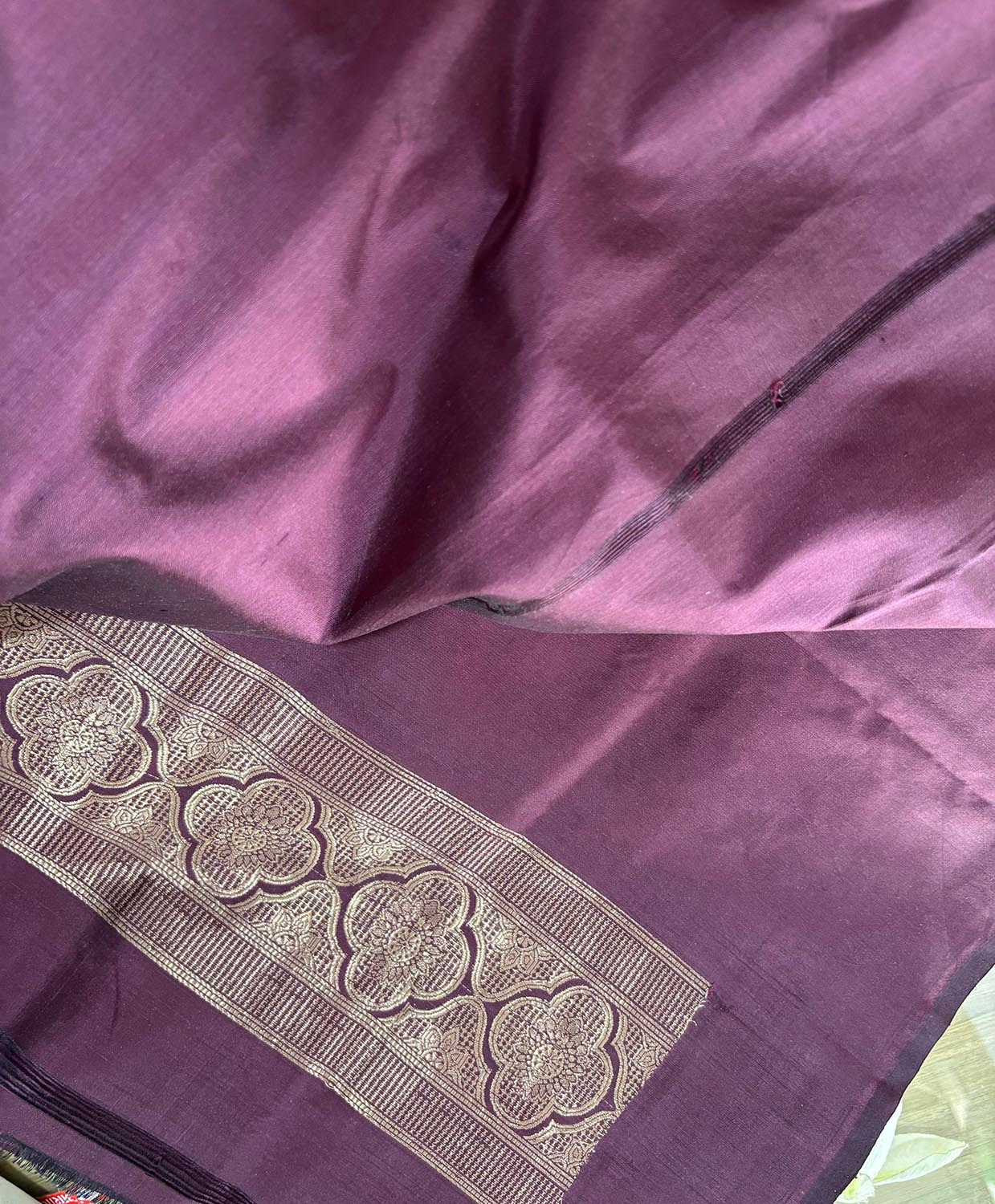 Exquisite Purple Handloom Banarasi Pure Katan Silk Cordset - Luxurion World