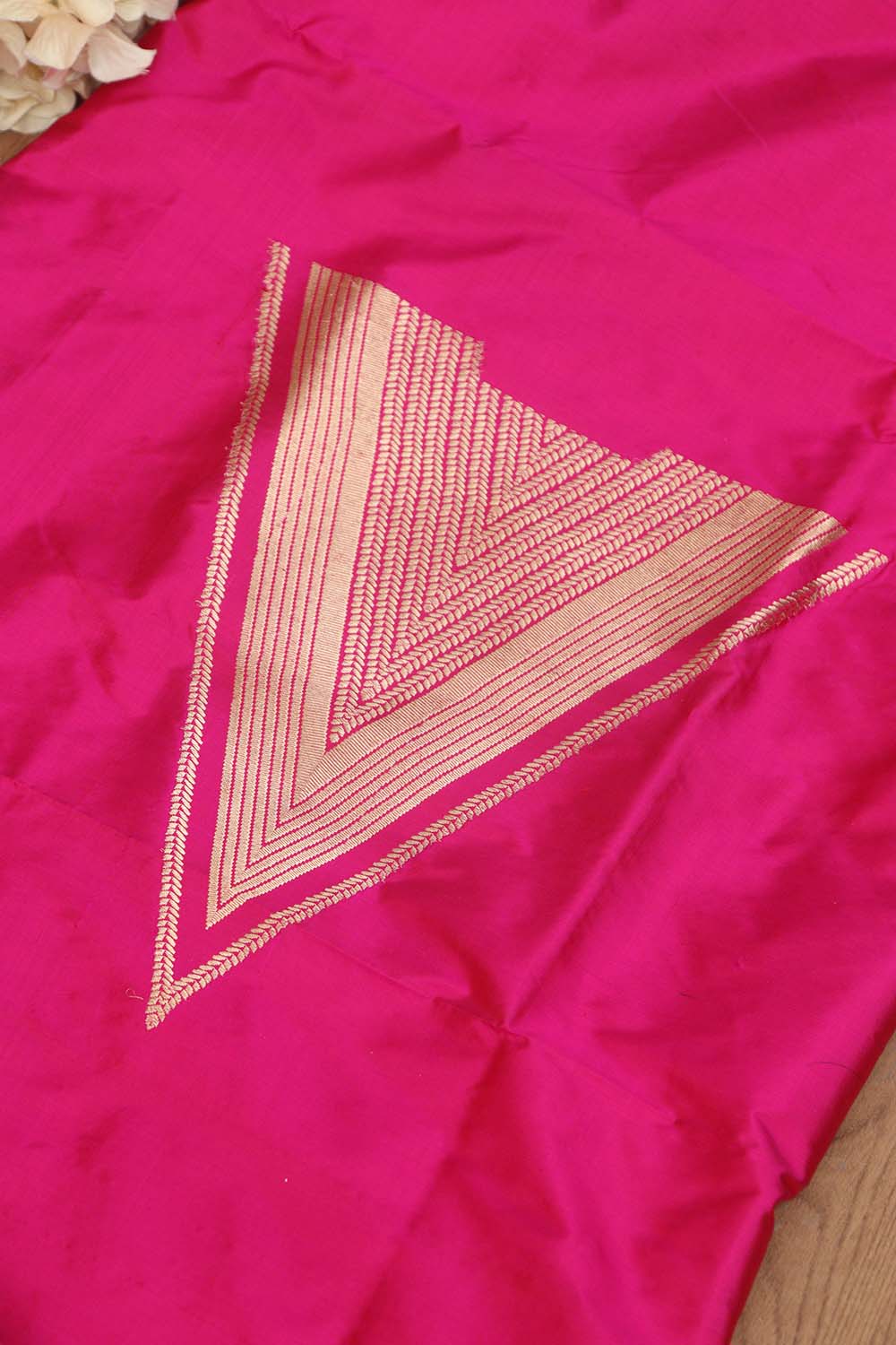 Luxurious Pink Handloom Banarasi Pure Katan Silk Cordset - Luxurion World