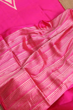 Luxurious Pink Handloom Banarasi Pure Katan Silk Cordset - Luxurion World