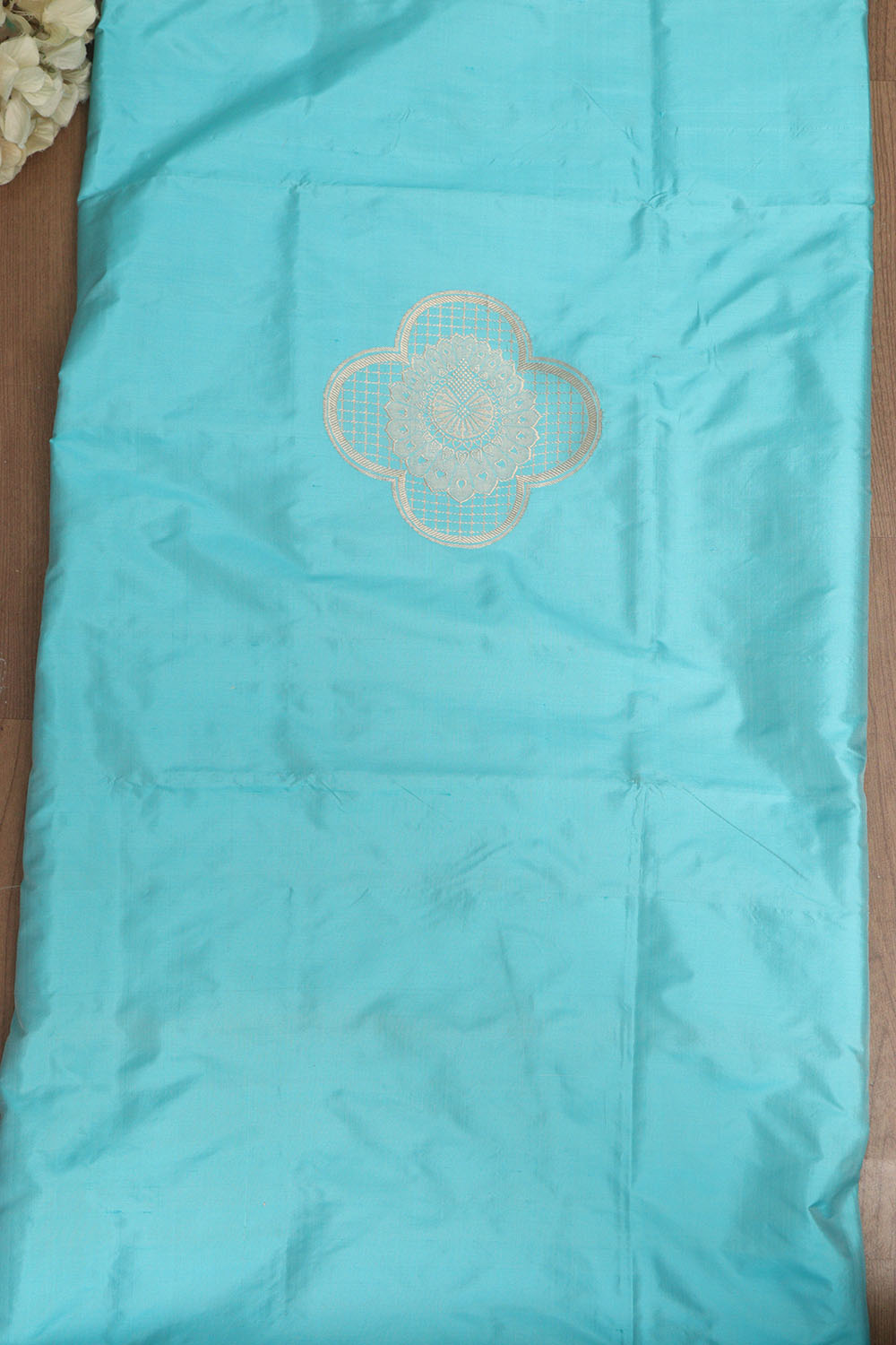 Blue Handloom Banarasi Pure Katan Silk Cordset - Luxurion World