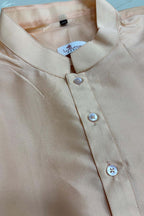 Peach Silk Short Kurta: Simple Elegance for Summer - Luxurion World