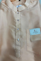 Peach Silk Short Kurta: Simple Elegance for Summer - Luxurion World