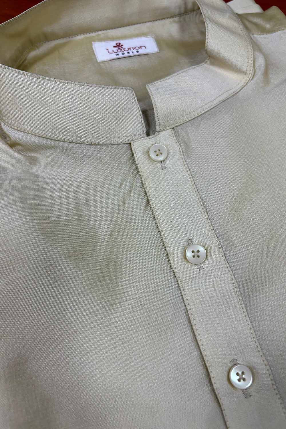 Soft and Stylish Pastel Plain Silk Short Kurta - Luxurion World