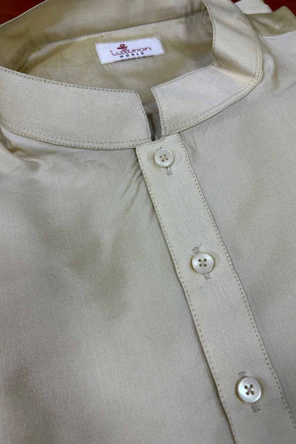 Soft and Stylish Pastel Plain Silk Short Kurta - Luxurion World