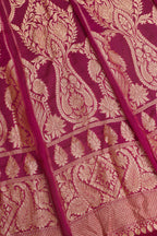 Elegant Purple Banarasi Georgette Unstitched Lehenga Set - Luxurion World