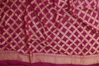 Elegant Purple Banarasi Georgette Unstitched Lehenga Set - Luxurion World