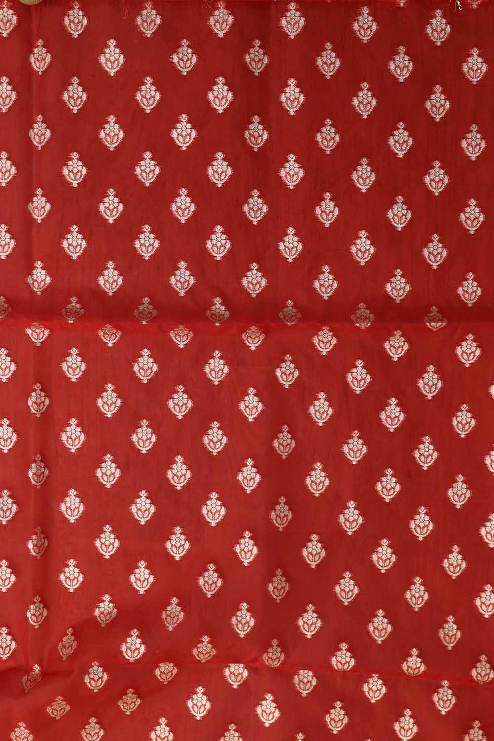 Red Banarasi Organza Silk Unstitched Lehenga Set - Elegant Style - Luxurion World