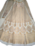 Dyeable Banarasi Handloom Pure Georgette Unstitched Lehenga Set - Luxurion World