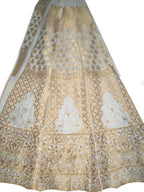 Dyeable Banarasi Handloom Pure Georgette Unstitched Lehenga Set - Luxurion World