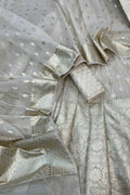 Banarasi Chanderi Silk Unstitched Lehenga Set — Dyeable Bridal Canvas