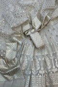 Banarasi Chanderi Silk Unstitched Lehenga Set — Dyeable Artisan Weave