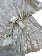 Banarasi Chanderi Silk Unstitched Lehenga Set — Dyeable Occasion Drape