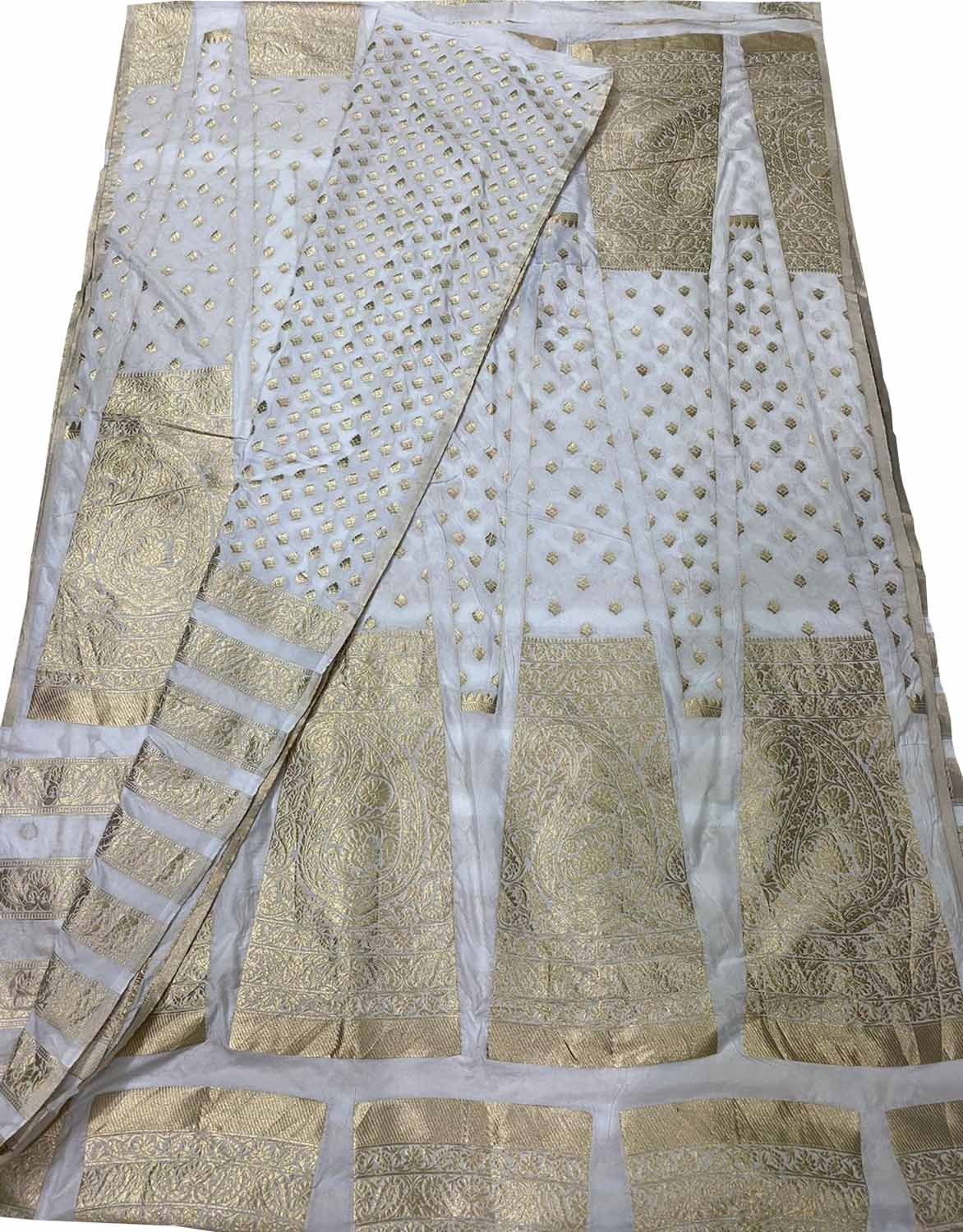 Exquisite Dyeable Banarasi Silk Lehenga Set - Luxurion World