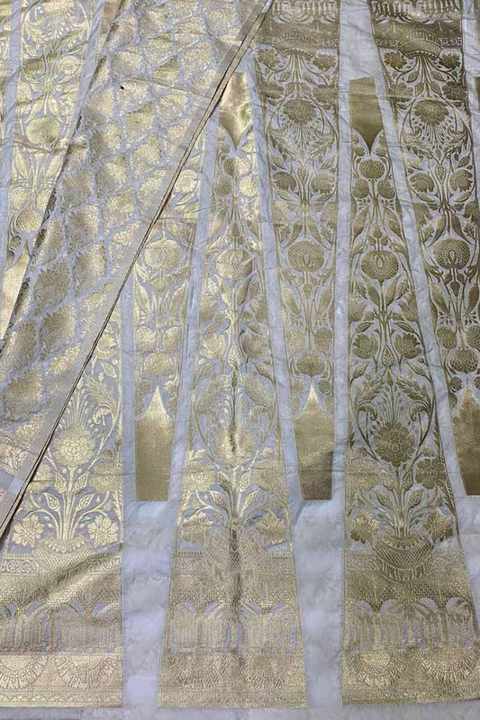 Exquisite Dyeable Banarasi Silk Lehenga Set - Luxurion World