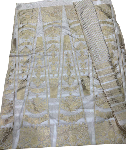 Stunning Dyeable Banarasi Silk Lehenga Set - Luxurion World