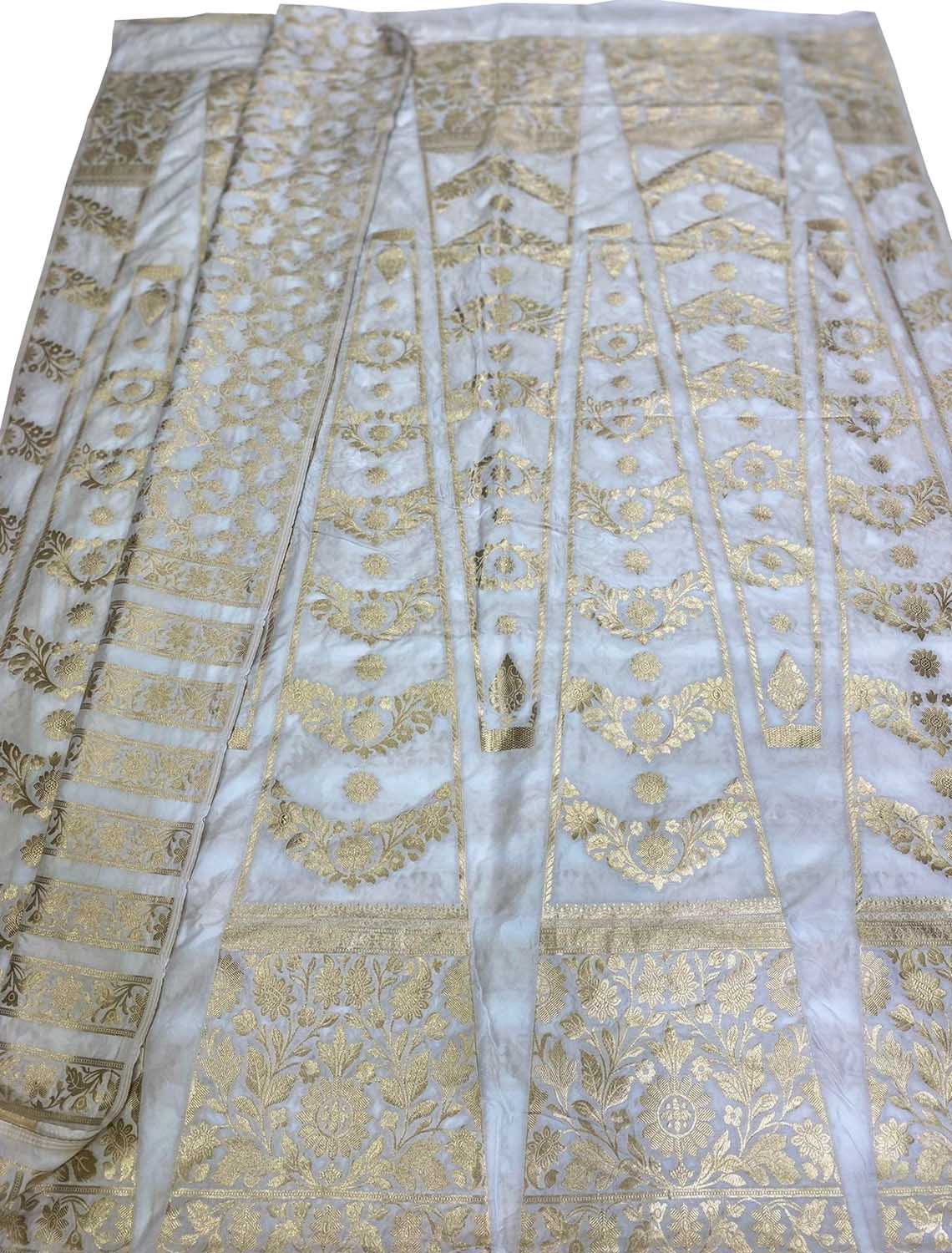 Stunning Dyeable Banarasi Silk Lehenga Set - Luxurion World