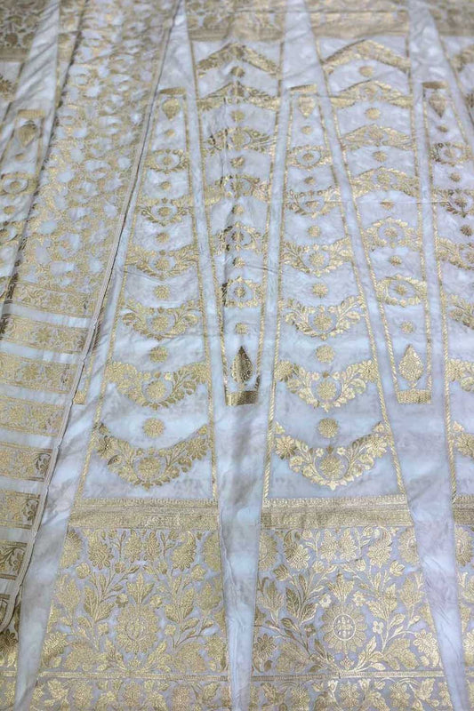 Stunning Dyeable Banarasi Silk Lehenga Set - Luxurion World