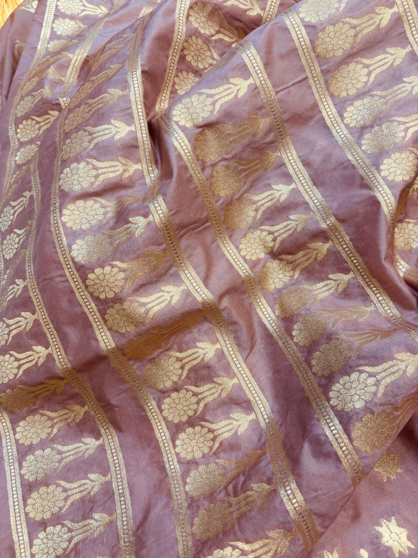 Pretty in Pink: Banarasi Silk Unstitched Lehenga Set - Luxurion World