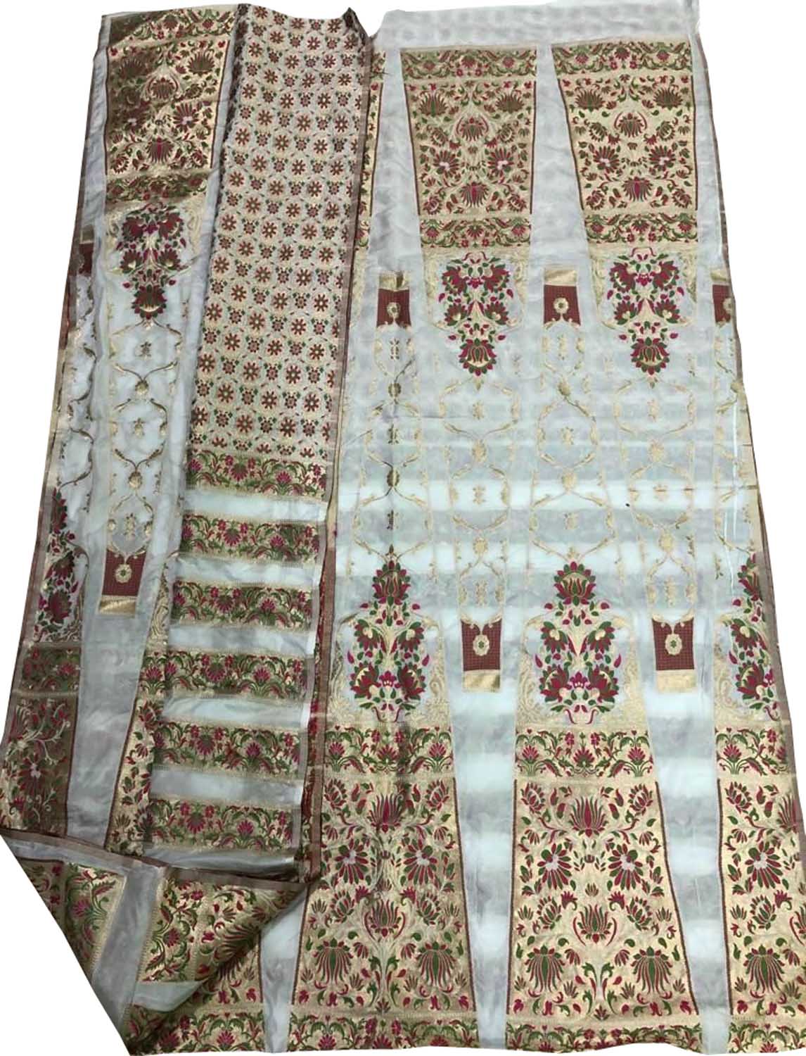 Stunning Dyeable Banarasi Silk Meenakari Lehenga Set - Luxurion World