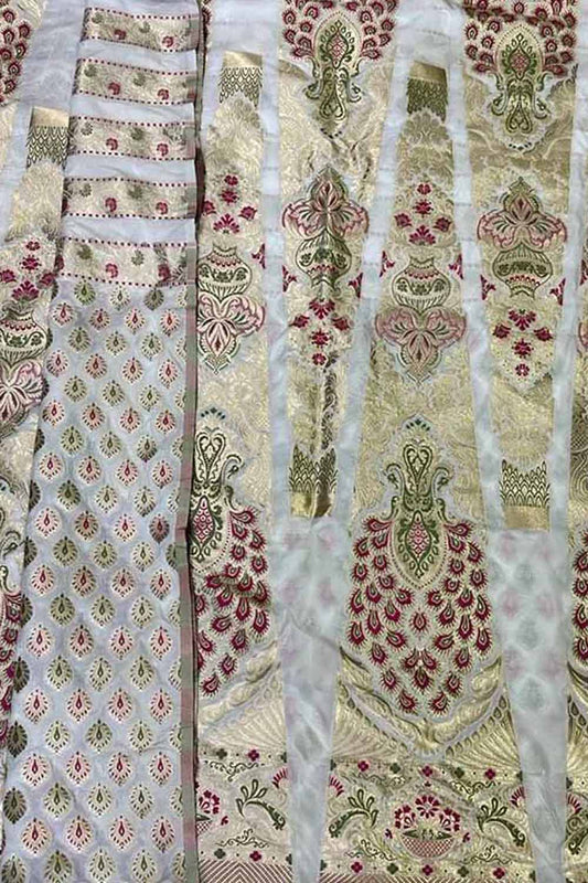 Stunning Dyeable Banarasi Silk Meenakari Lehenga Set - Luxurion World